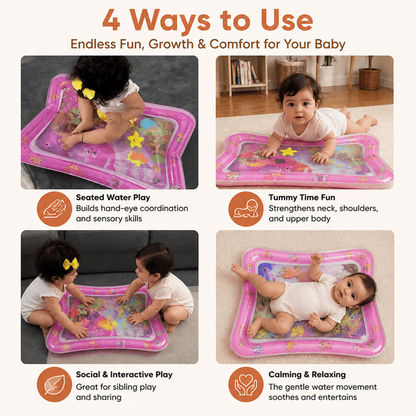 Inflatable Tummy Time Water Play Mat