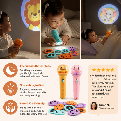 Kids’ Bedtime Story Projection Flashlight