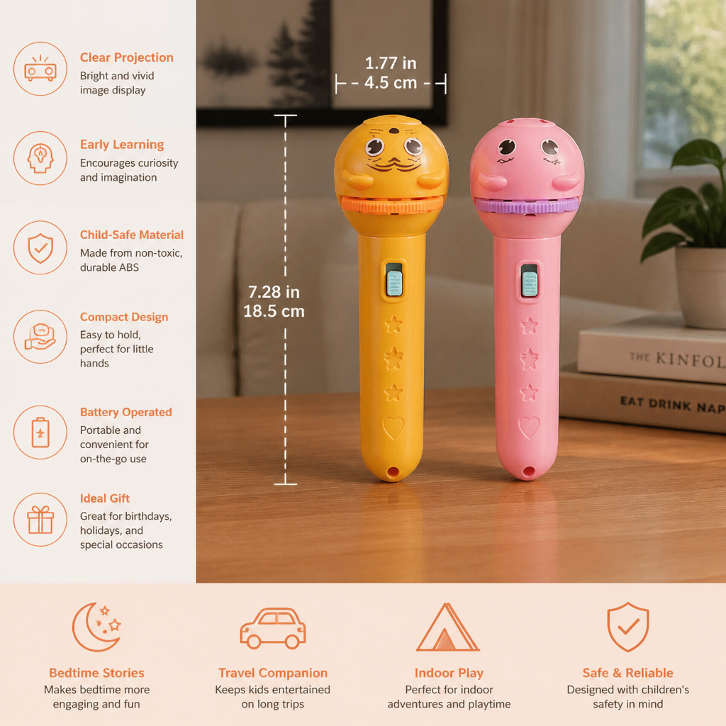 Kids’ Bedtime Story Projection Flashlight