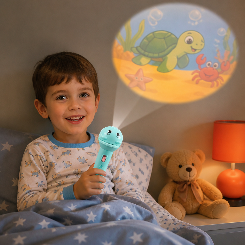 Kids’ Bedtime Story Projection Flashlight