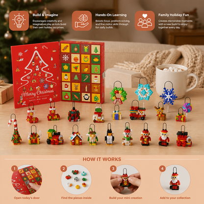 Christmas Ornament Building Blocks Advent Calendar