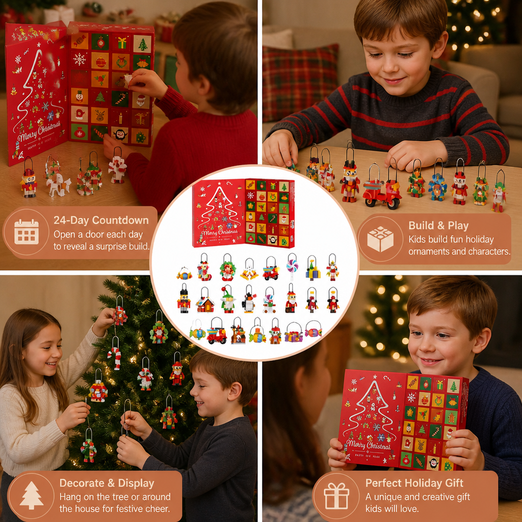 Christmas Ornament Building Blocks Advent Calendar