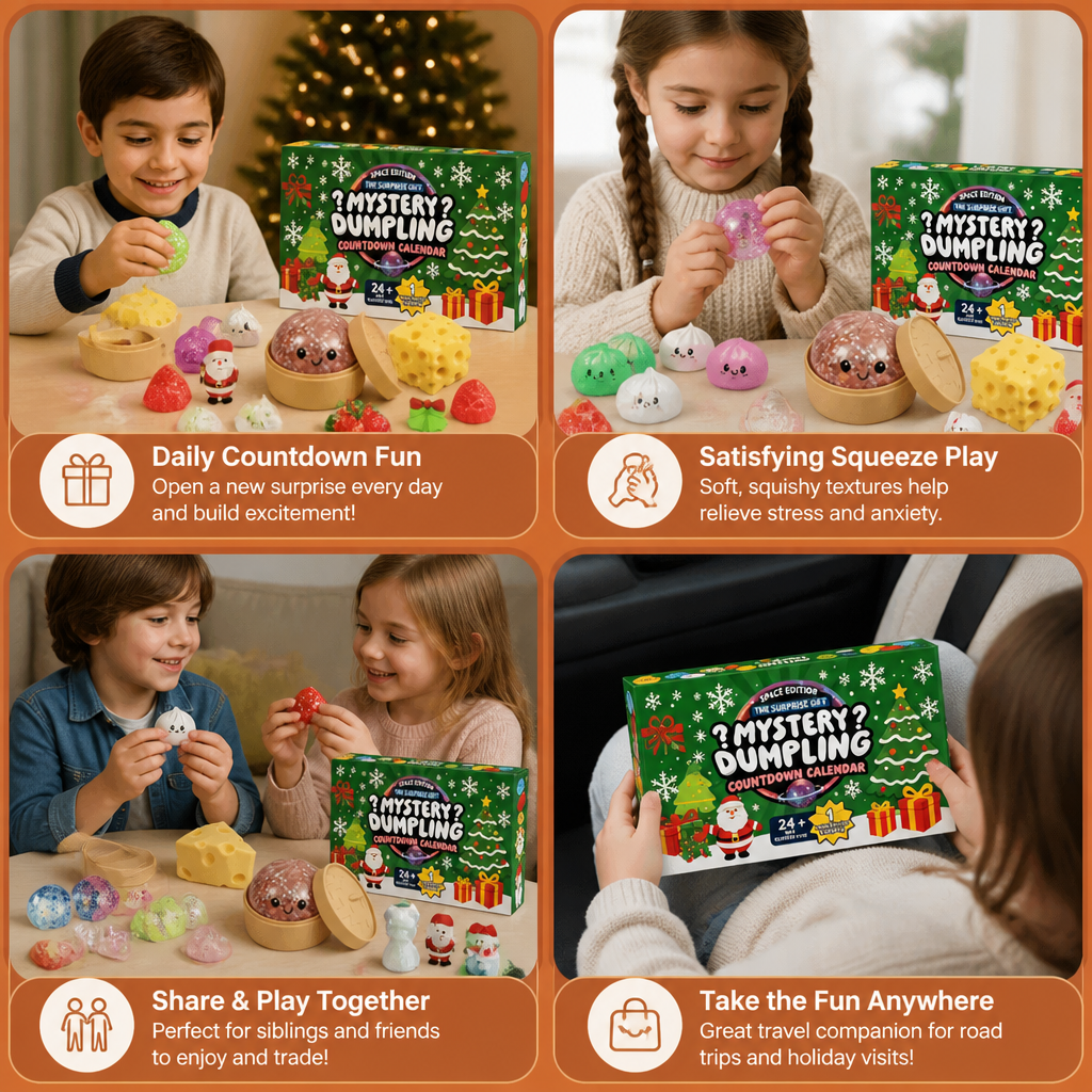 Christmas Squishy Advent Calendar for Kids