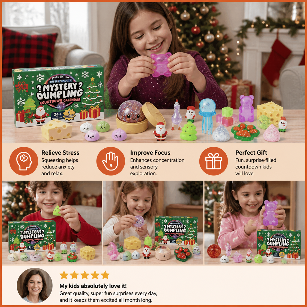 Christmas Squishy Advent Calendar for Kids