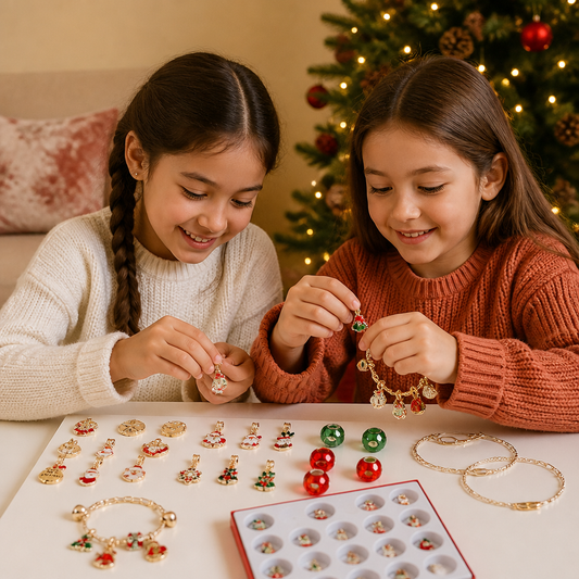 24-Day Christmas Bracelet Advent Calendar – DIY Jewelry-Making Kit for Girls