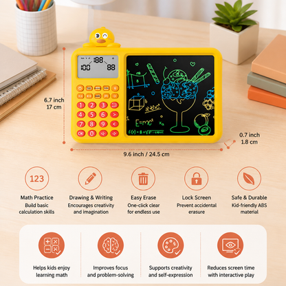 Interactive Math Drawing & Erase Learning Set for Kids
