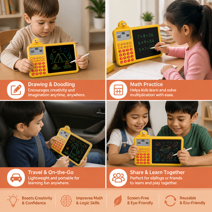 Interactive Math Drawing & Erase Learning Set for Kids