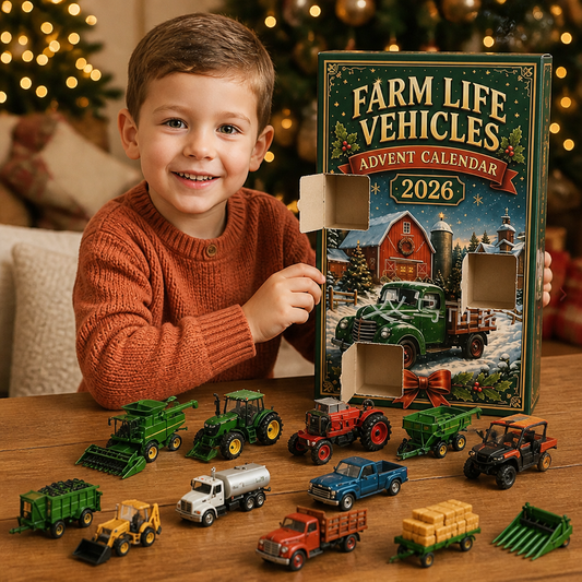 24-Day Farm Vehicles Christmas Advent Calendar