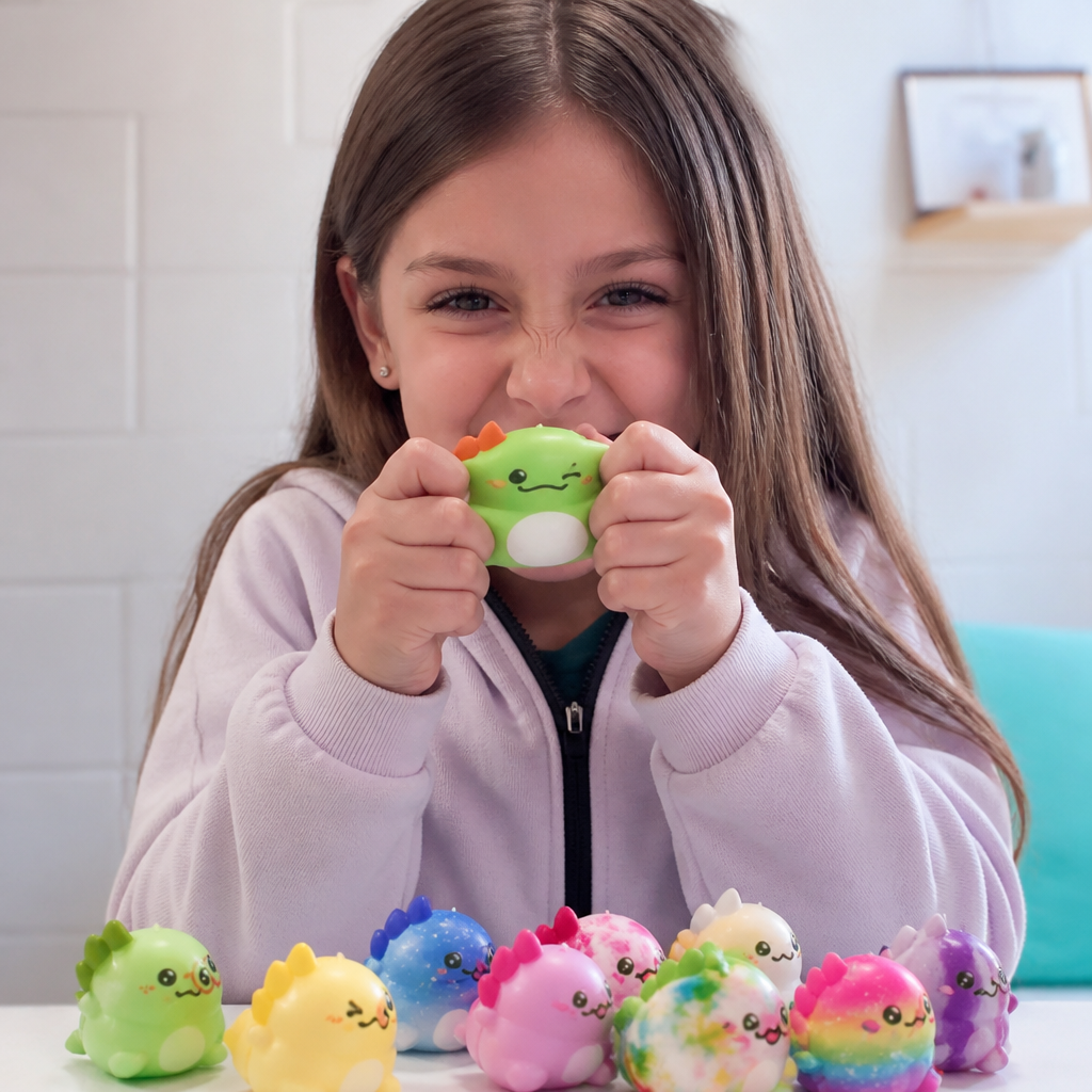 24-Pack Soft Axolotl Squishy Stress Relief Toys