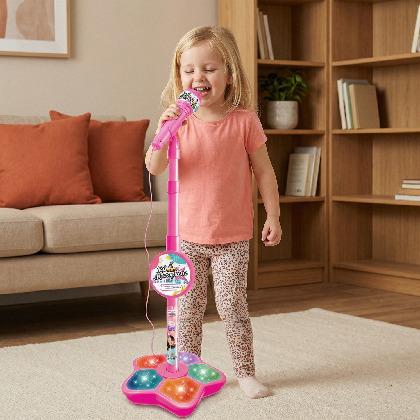 Kids Karaoke Machine with Microphone Stand – Singing Fun Set