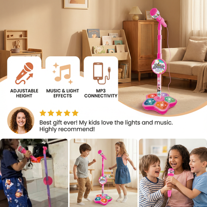 Kids Karaoke Machine with Microphone Stand – Singing Fun Set