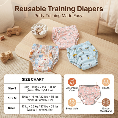 Reusable Training Diapers – Potty Training Made Easy!