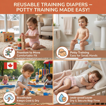 Reusable Training Diapers – Potty Training Made Easy!