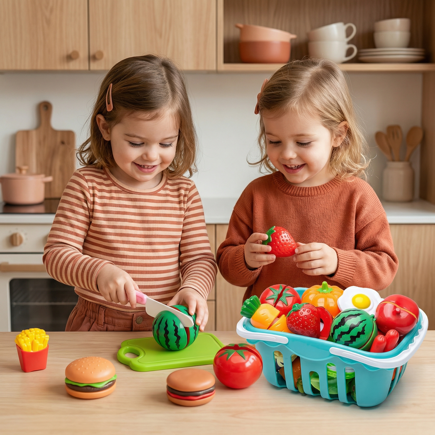 Fruit and Vegetable Cutting Playset