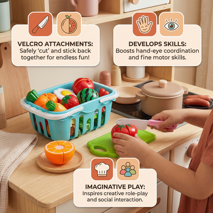 Fruit and Vegetable Cutting Playset