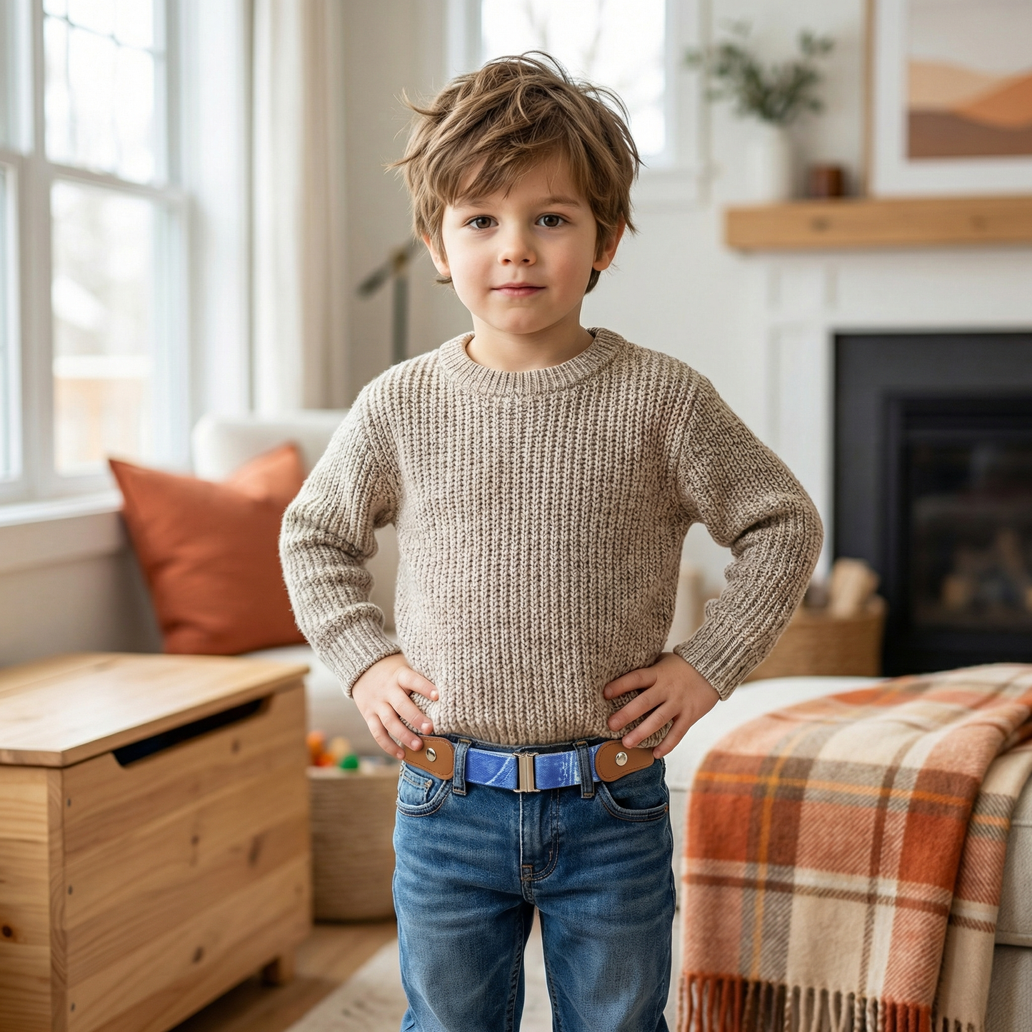 Comfortable Elastic Kids Belt – Fits All Ages