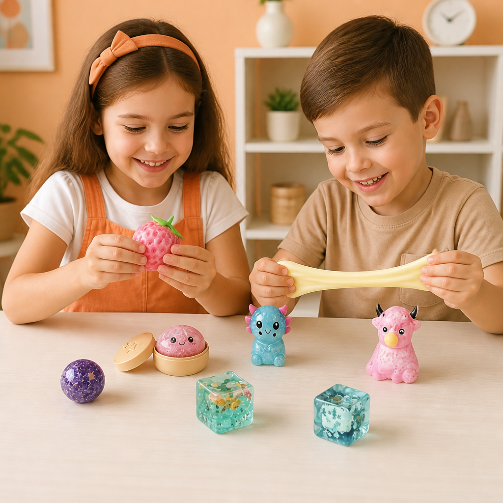 Premium Squishy Fidget Toy Set – 8 Sensory Toys