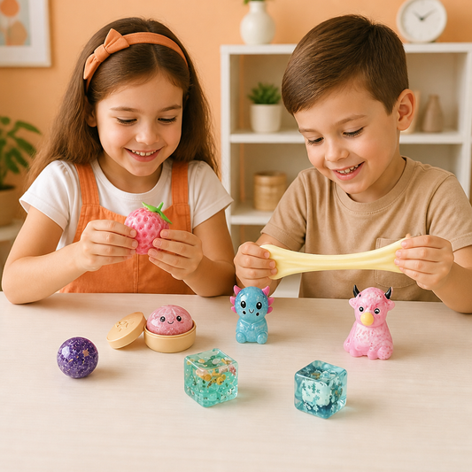Premium Squishy Fidget Toy Set – 8 Sensory Toys