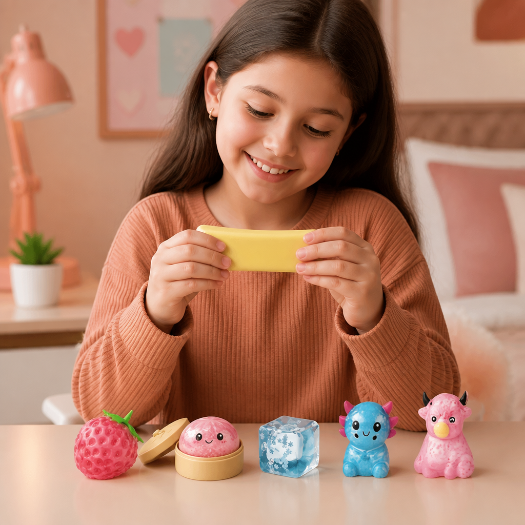 Premium Squishy Fidget Toy Set – 8 Sensory Toys