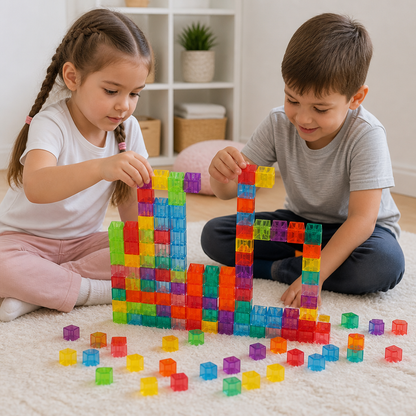 Montessori Cube Building Block Set for Kids