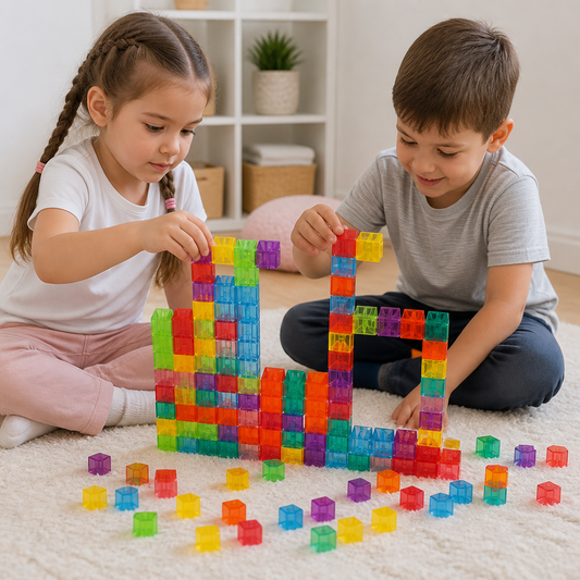 Montessori Cube Building Block Set for Kids