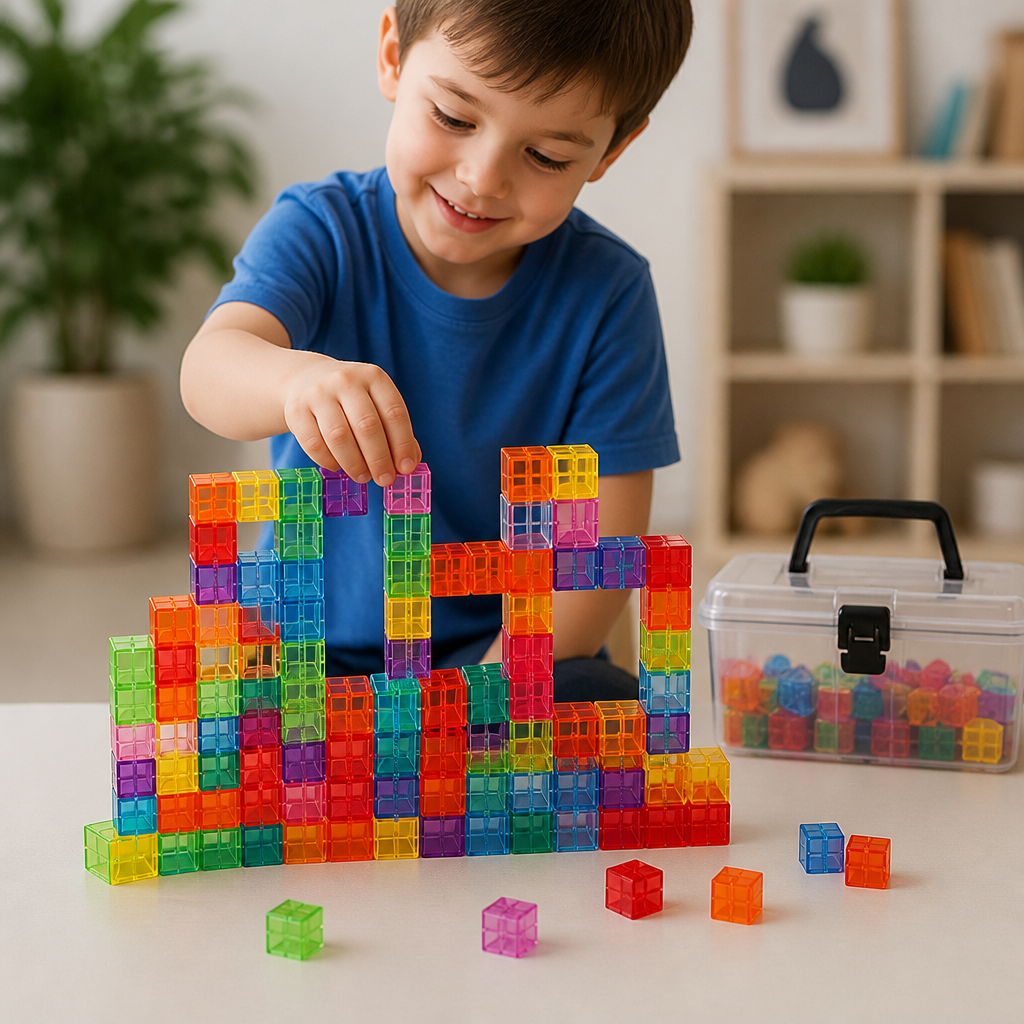 Montessori Cube Building Block Set for Kids