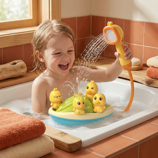 Duck Fountain Bath Toy with Shower Head