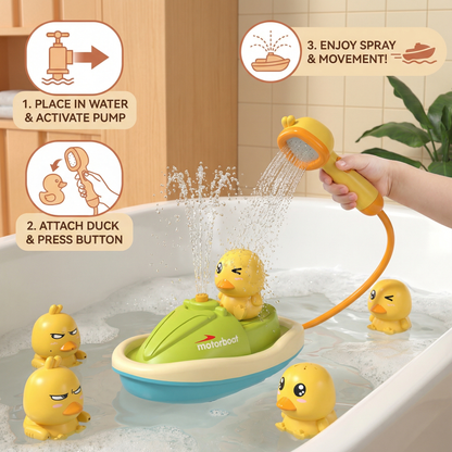Duck Fountain Bath Toy with Shower Head