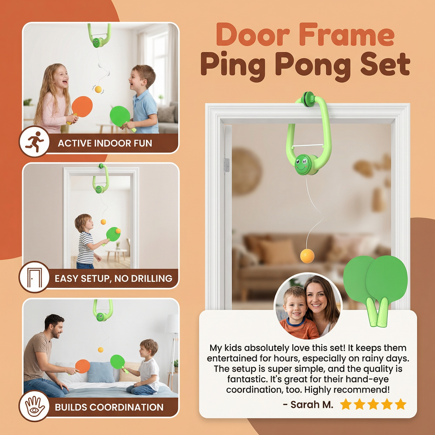 Door Frame Ping Pong Set