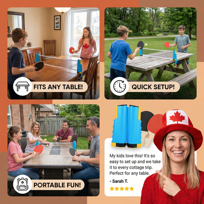 Adjustable Table Tennis Set – Fits Any Table!