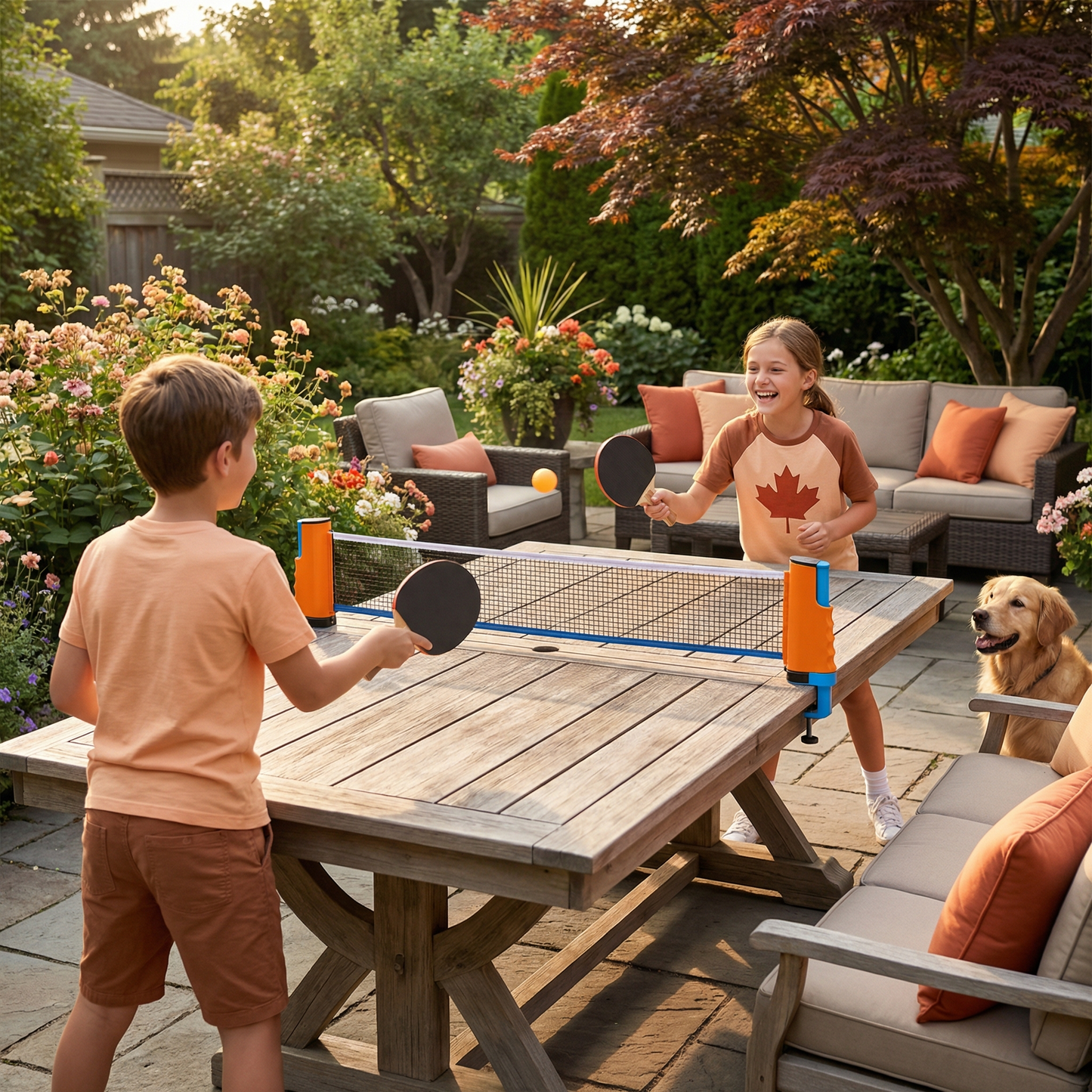 Adjustable Table Tennis Set – Fits Any Table!