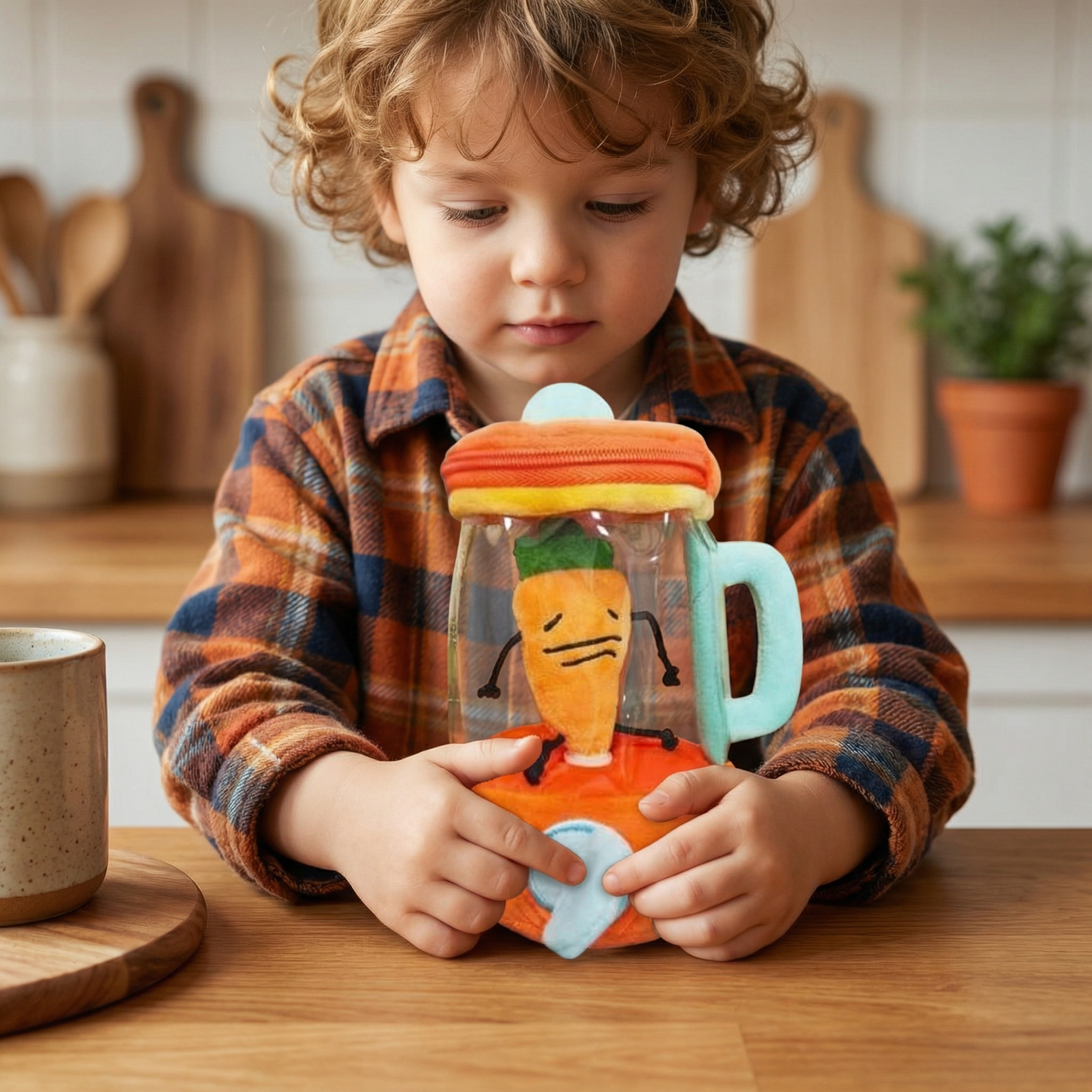 Funny Carrot Mixer Kids Plush Toy