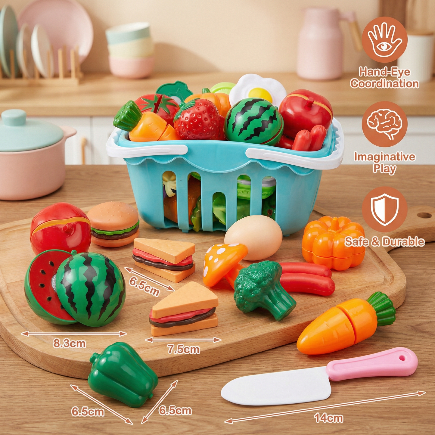 Fruit and Vegetable Cutting Playset