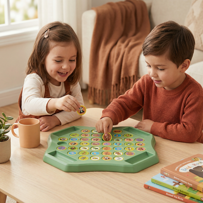 Animal Coin Memory Game Board