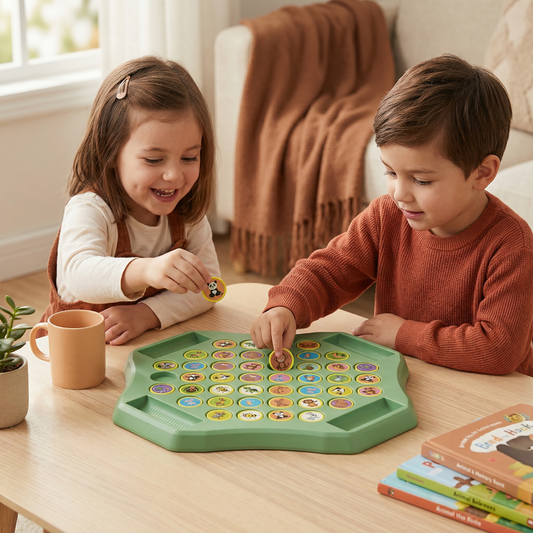 Animal Coin Memory Game Board