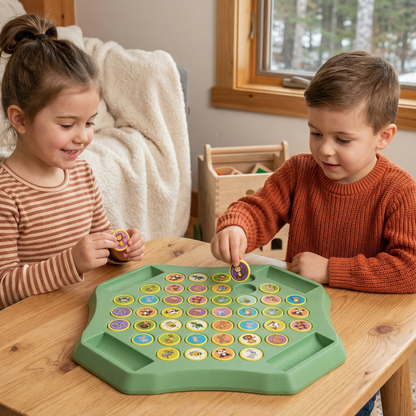 Animal Coin Memory Game Board