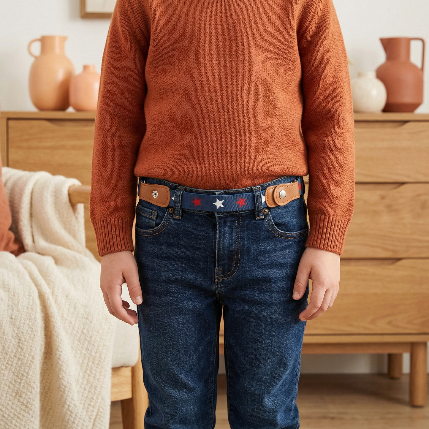 Comfortable Elastic Kids Belt – Fits All Ages