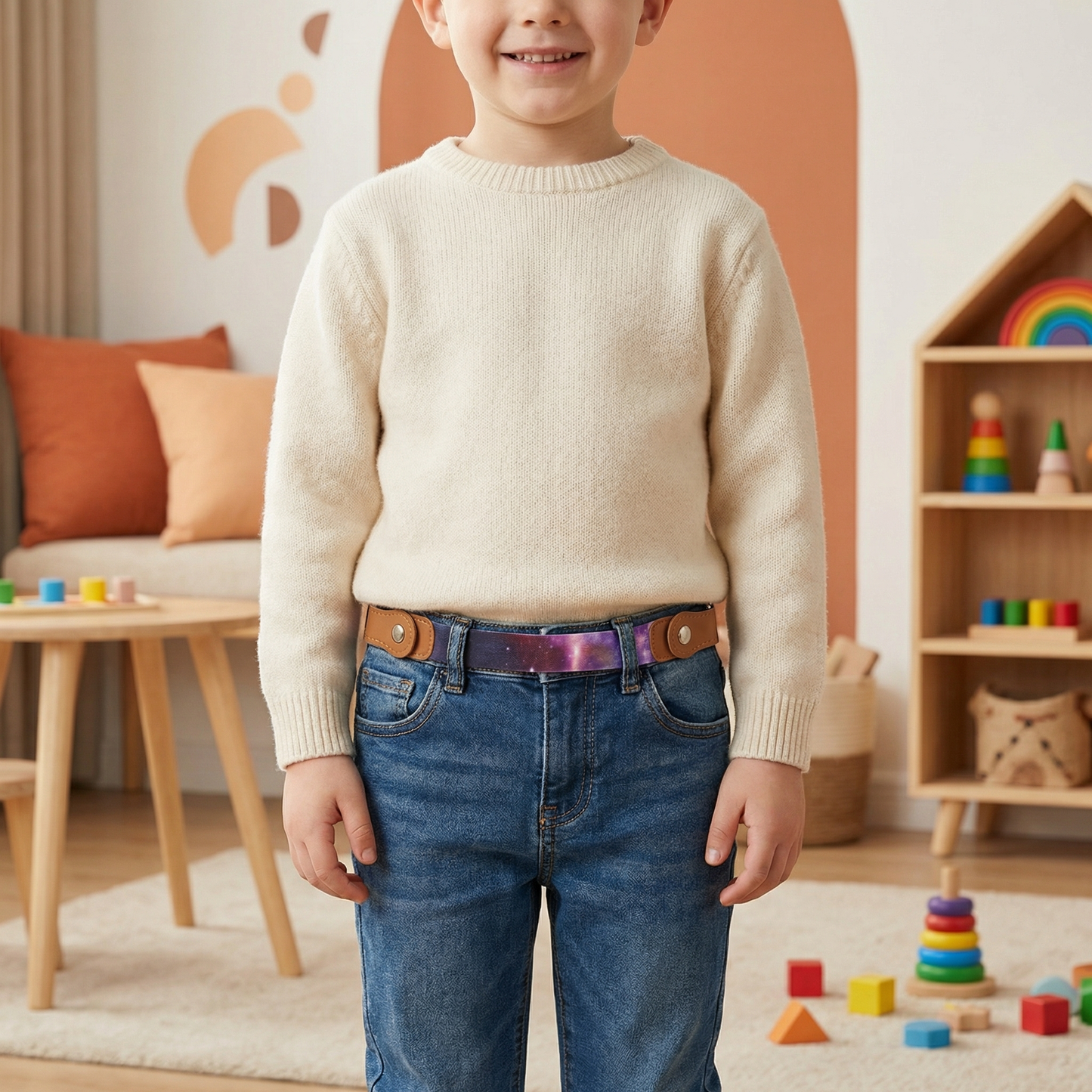 Comfortable Elastic Kids Belt – Fits All Ages