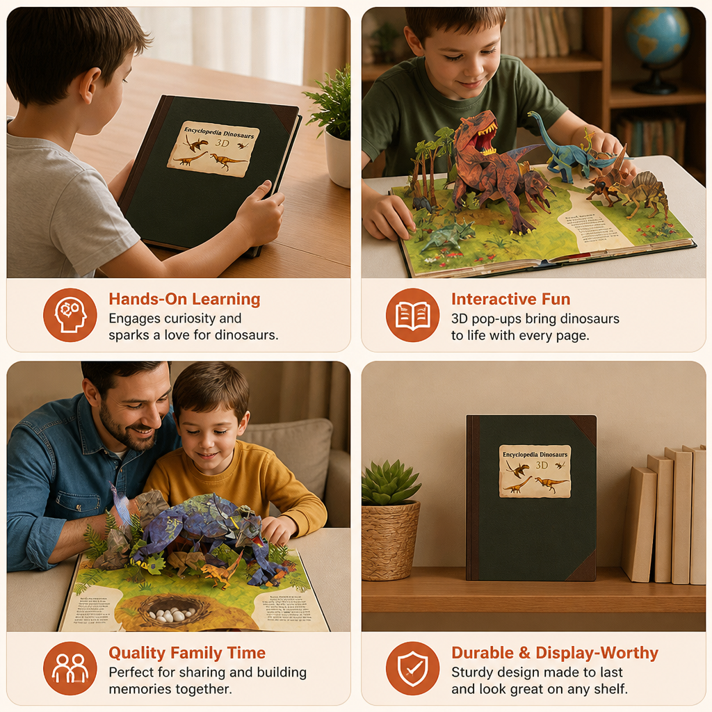 Interactive 3D Pop-Up Dinosaur Encyclopedia
