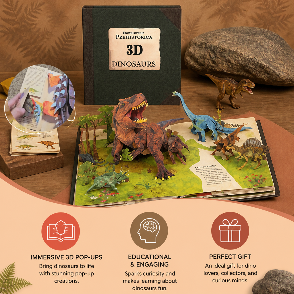 Interactive 3D Pop-Up Dinosaur Encyclopedia