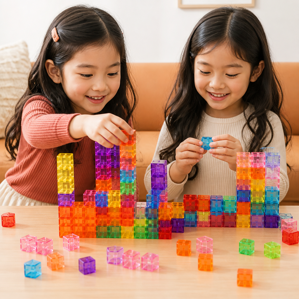 Montessori Cube Building Block Set for Kids