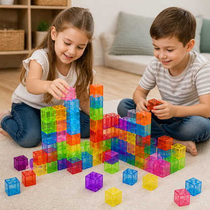 Montessori Cube Building Block Set for Kids