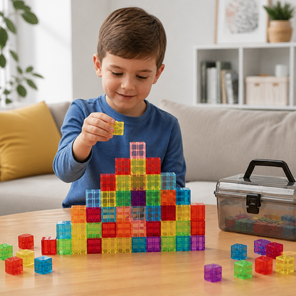 Montessori Cube Building Block Set for Kids
