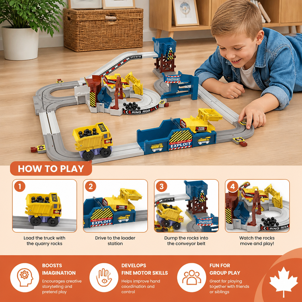 Interactive Electric Quarry Adventure Train Set