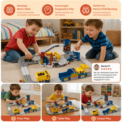 Interactive Electric Quarry Adventure Train Set