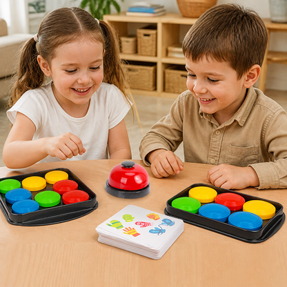 Educational Color Pattern Match Family Bell Game