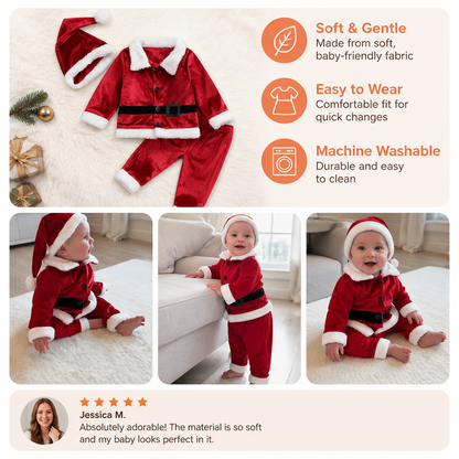 Baby & Toddler Santa Costume Set