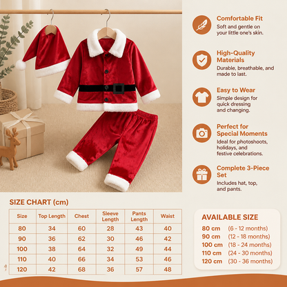 Baby & Toddler Santa Costume Set