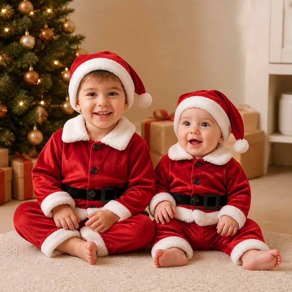 Baby & Toddler Santa Costume Set