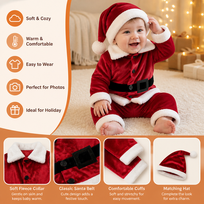 Baby & Toddler Santa Costume Set